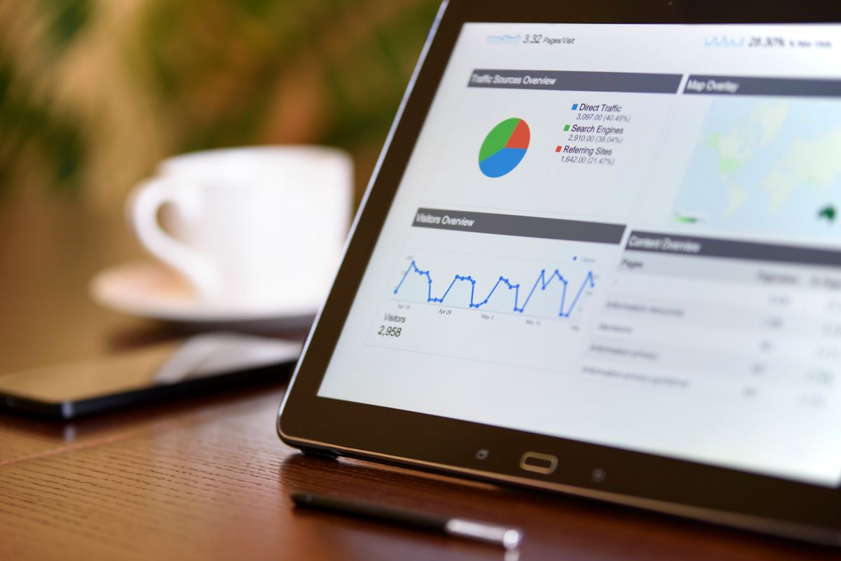 Dashboard mit zentralisierten Unternehmensdaten